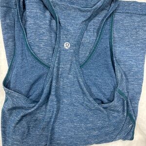 lululemon athletica Blue Racerback Tank Top